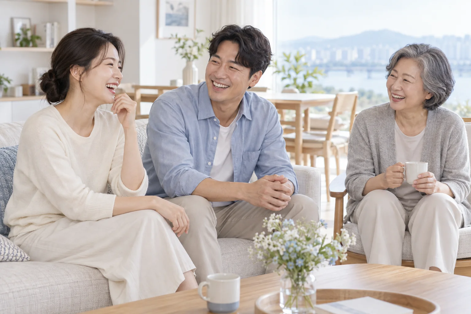 진료 상담을 설명하는 연출 이미지