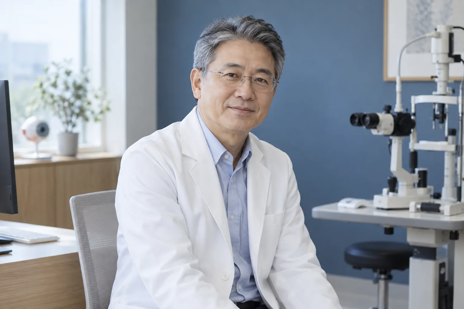 설명용 가상 안과 상담자 모델 사진
